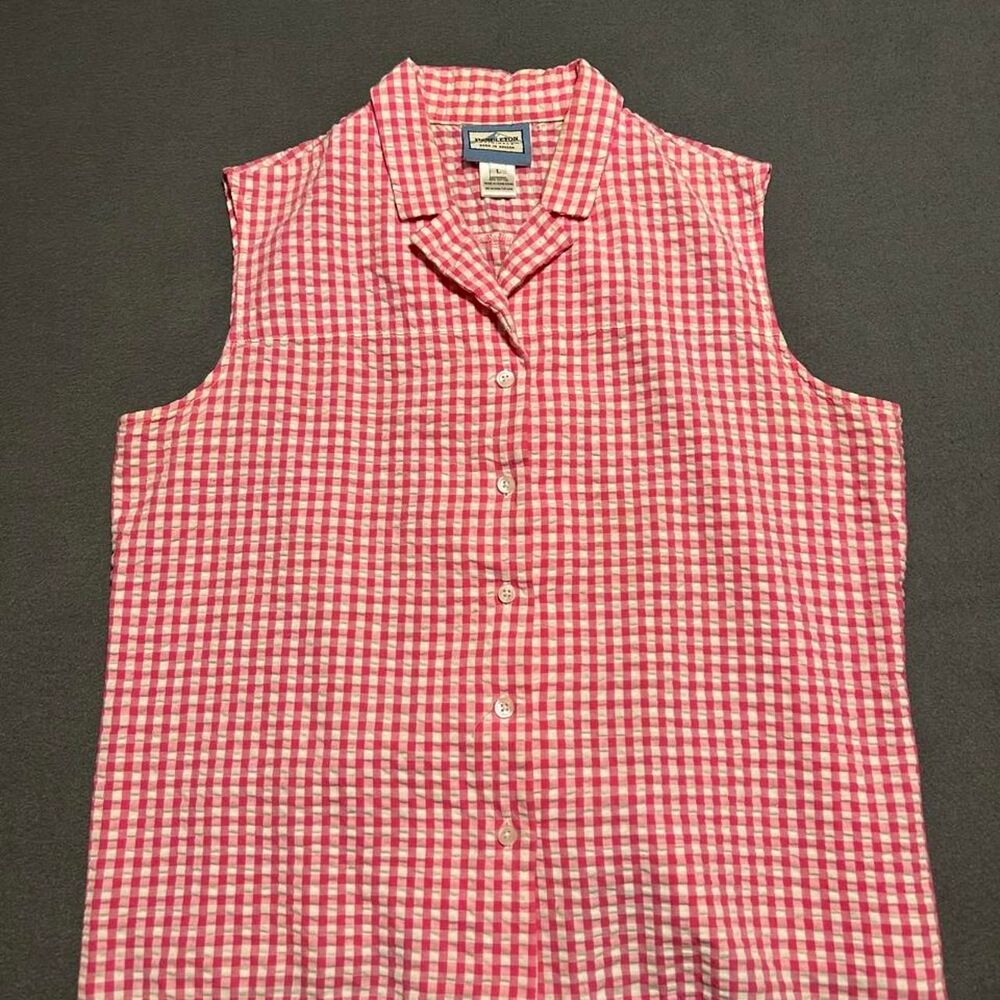 Pendleton Women's Red and Pink Blouse